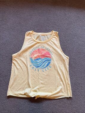 Salt Life Yellow Live Salty Logo Tank
